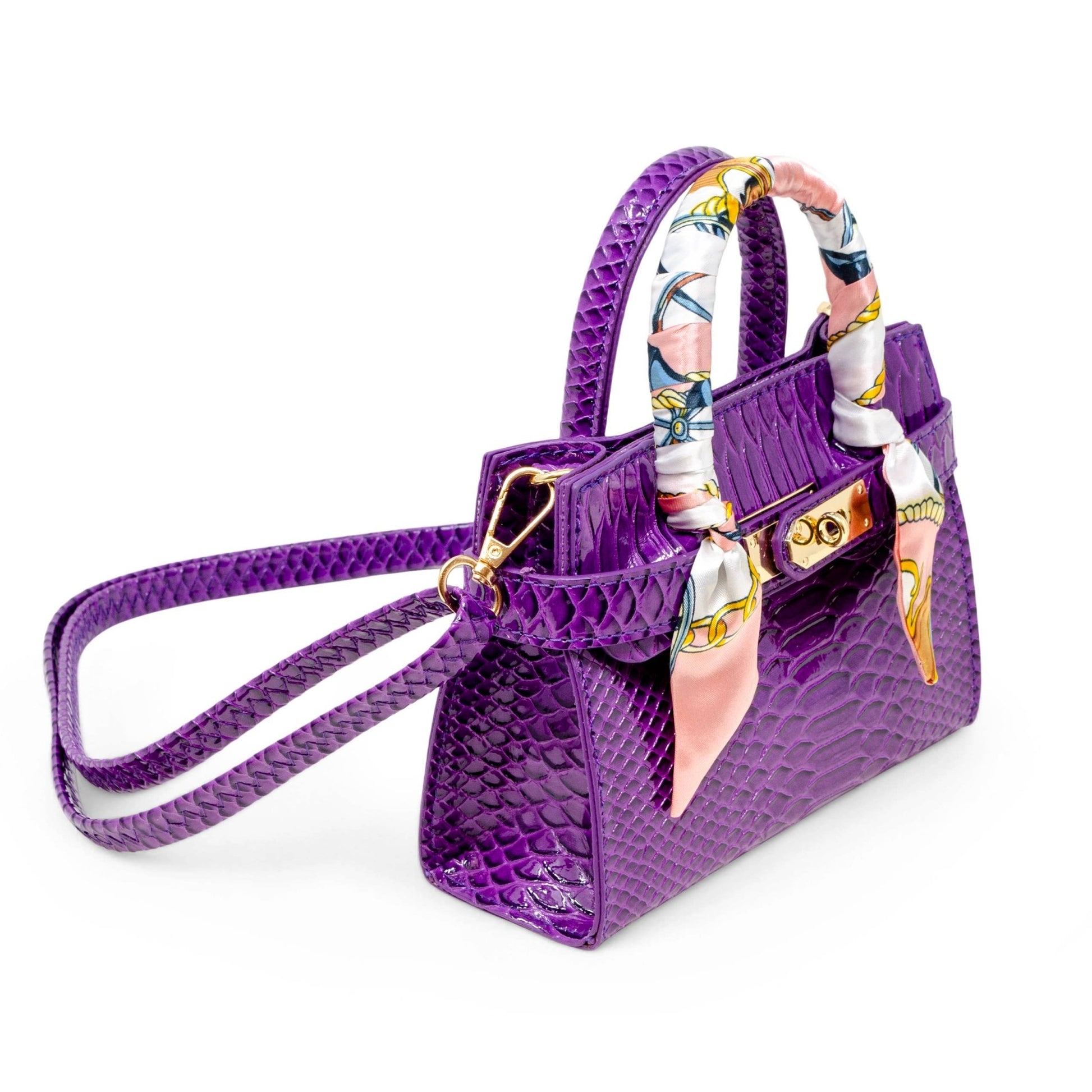 Vivid Crocodile Scarf Handbag - Après NJ
