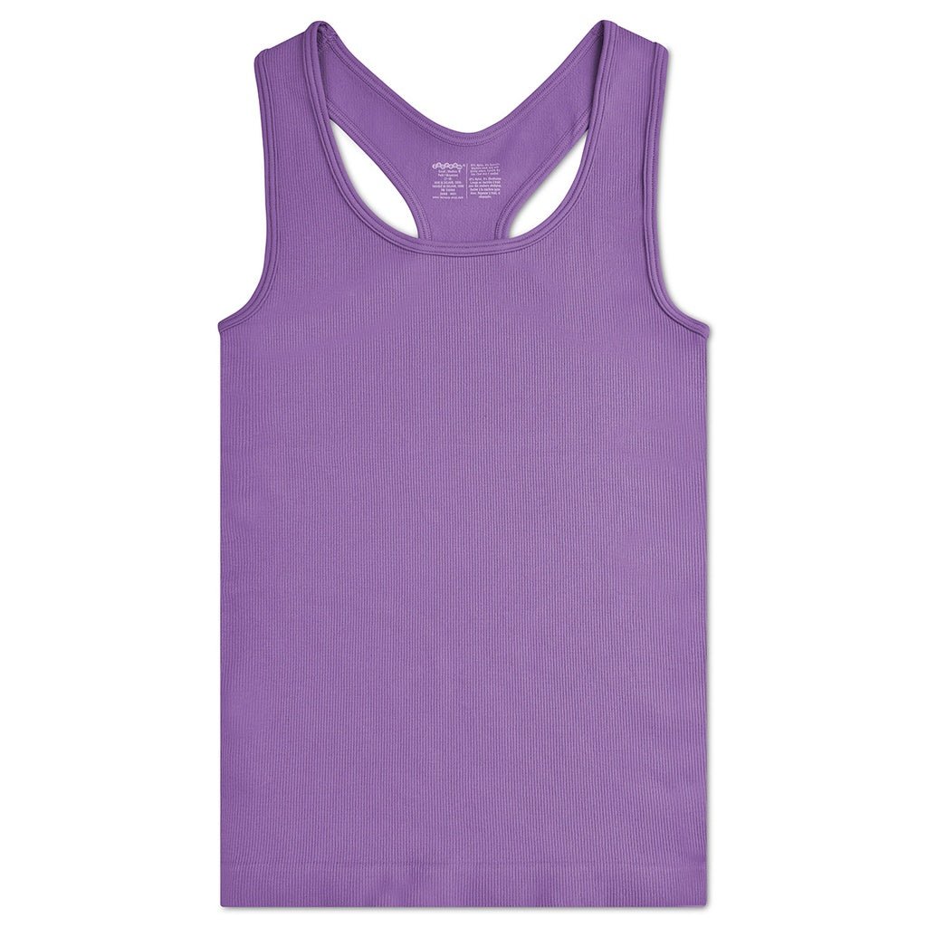 Vivid Violet Ribbed Racerback - Après NJ