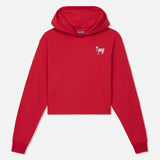 GOAT USA Kids' Happy Holidays Cropped Hooded Sweatshirt
