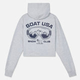 GOAT USA Kids' Snow Club Cropped Hooded Sweatshirt