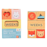 Wooden Baby Milestone Blocks - Après NJ